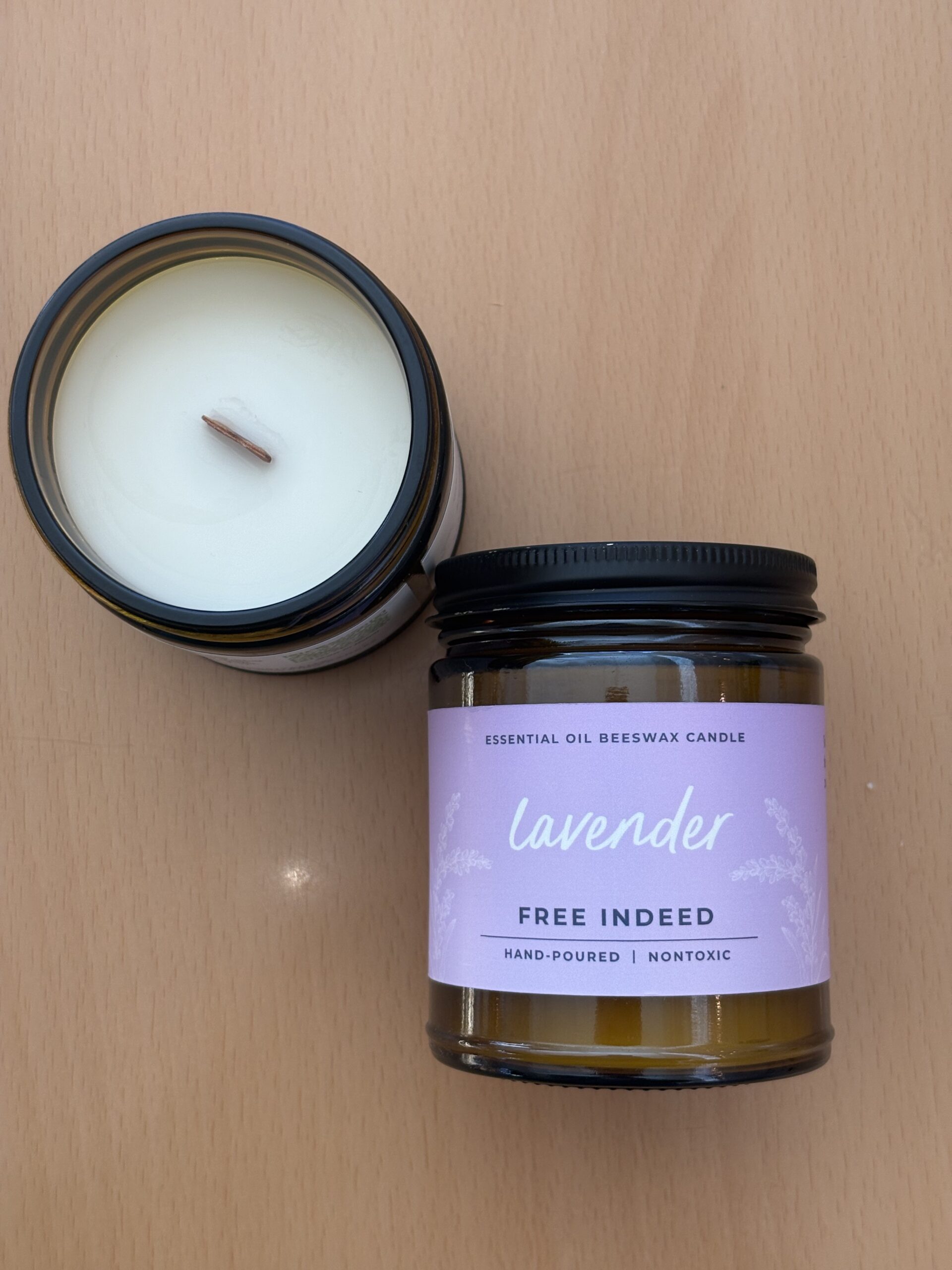 Lavender Nontoxic Candle - Image 4