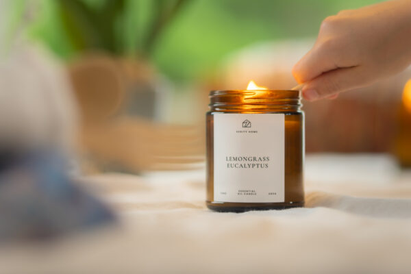 Lemongrass Eucalyptus Non-Toxic Candle - Image 3