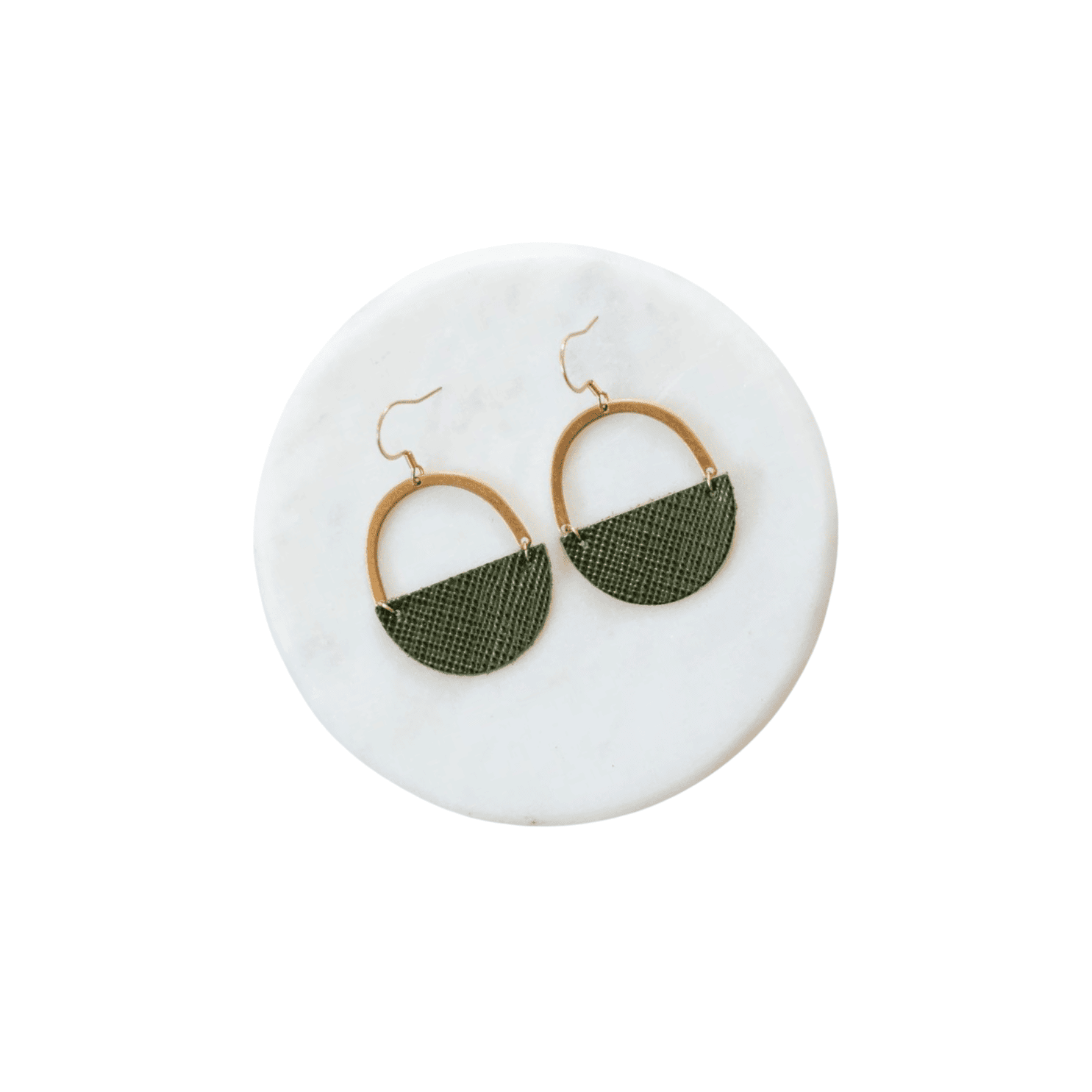 Circle Olive Earrings