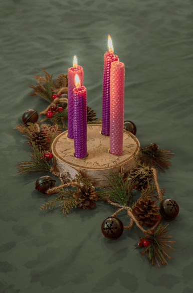 Redeemed Birch Advent Wreath - Image 2