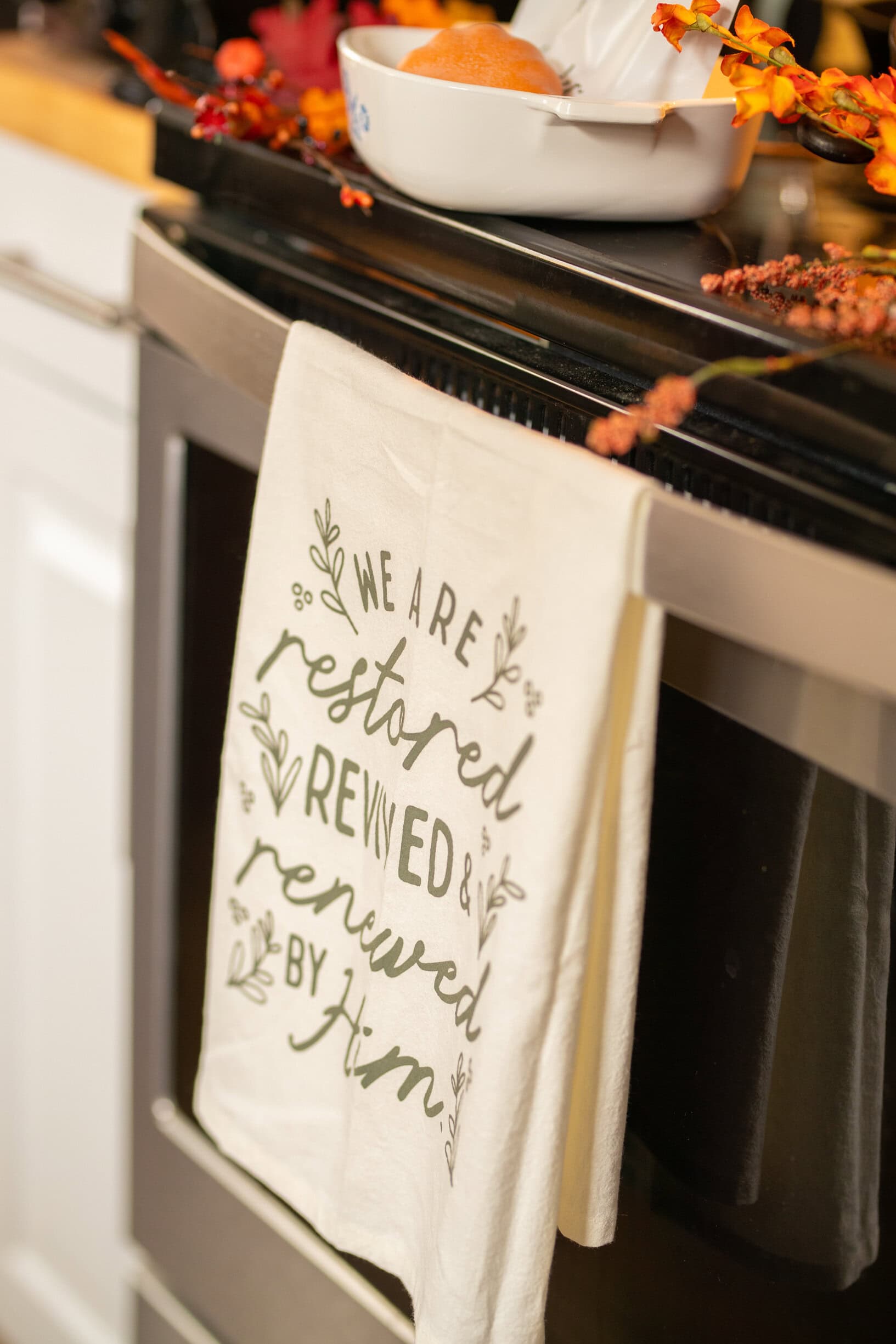 Restored, Revived, & Renewed Tea Towel - Image 3