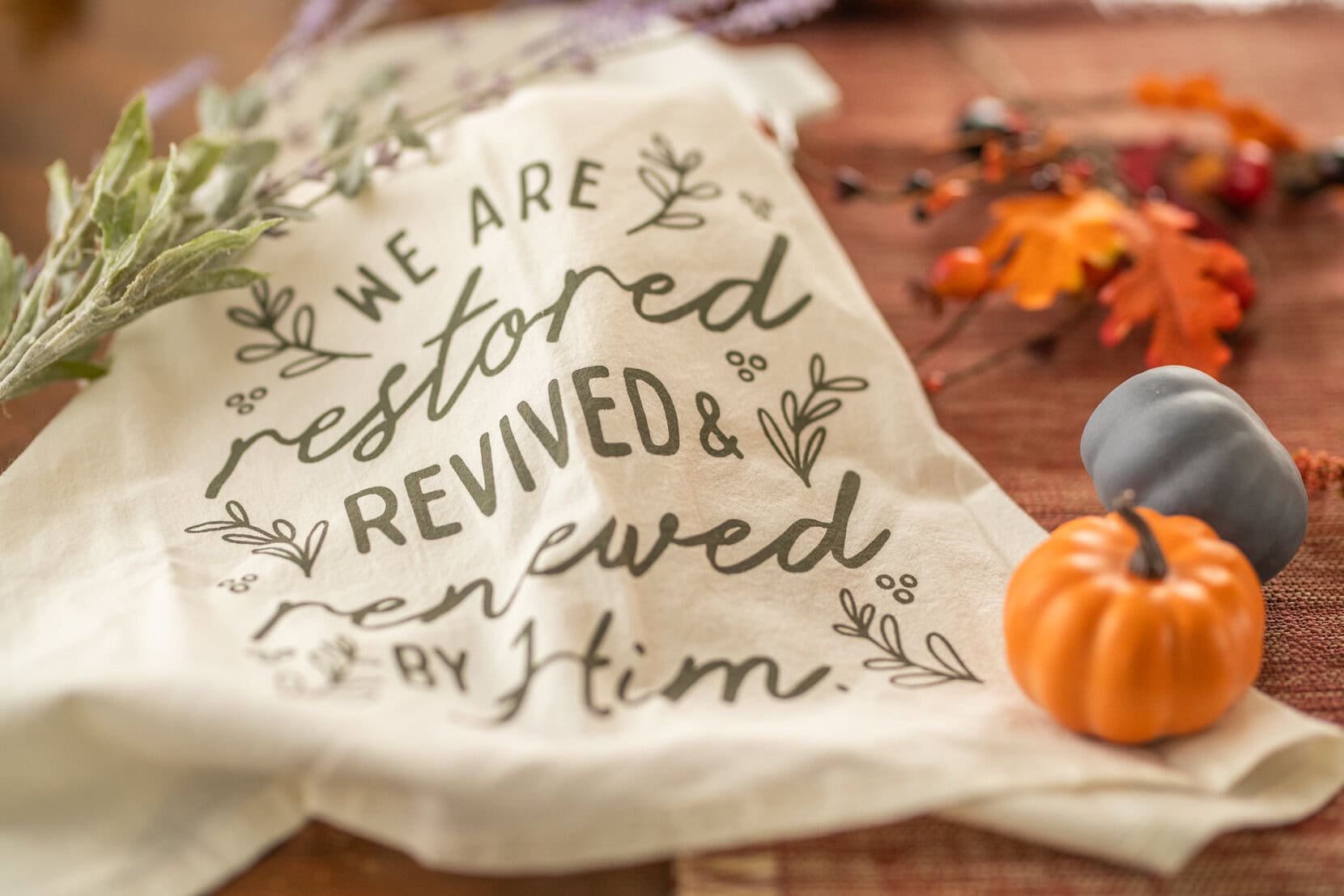 Restored, Revived, & Renewed Tea Towel - Image 2