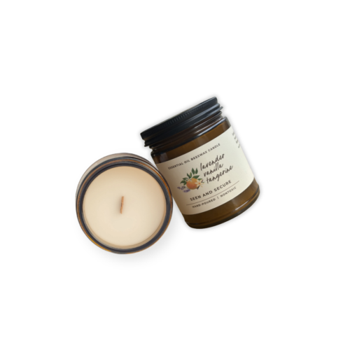 Lavender, Vanilla, Tangerine Nontoxic Candle