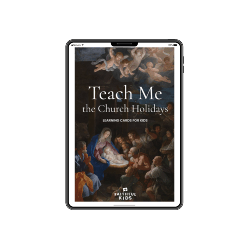 Teach Me the Church Holidays Printable Cards