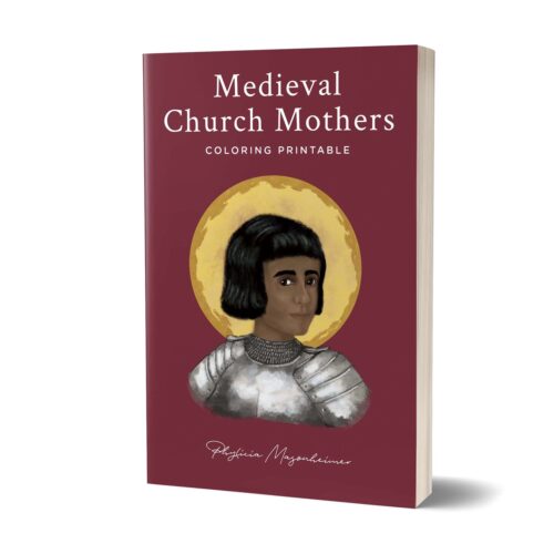 Medieval Church Mothers Coloring Book Printable