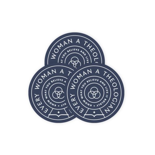 Round Every Woman a Theologian Sticker